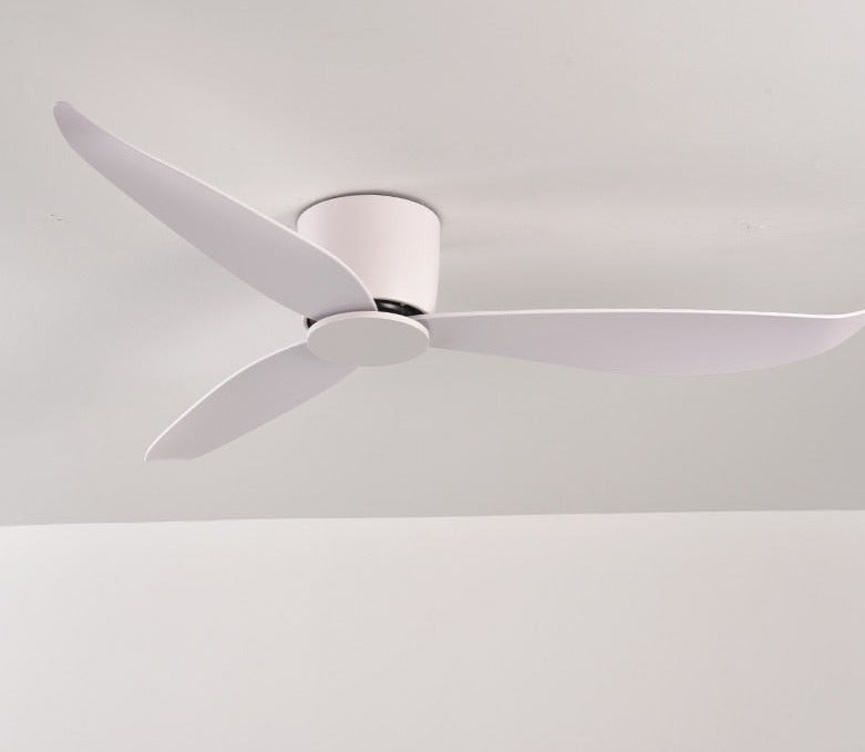 Modern Black White Low Floor DC Motor 30W Ceiling Fans With Remote Control Simple Ceiling Fan Without Light Home Fan 220V
