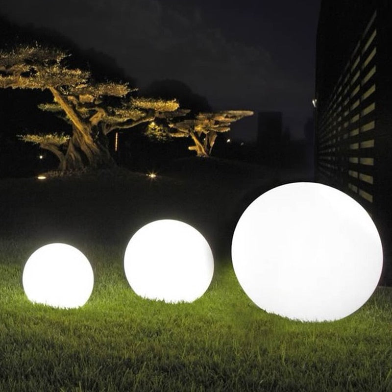 Outdoor LED Garden Ball Lights Remote Control Floor Street Lawn Lamp Swimming Pool Wedding Party Holiday Home Decoration