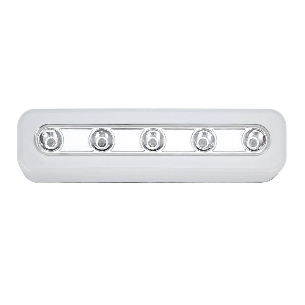Super Brightness Wireless Wall Light 5 LED Cabinet Closet Self-Stick Tap Light Home Night Emergency Touch Light Lamp