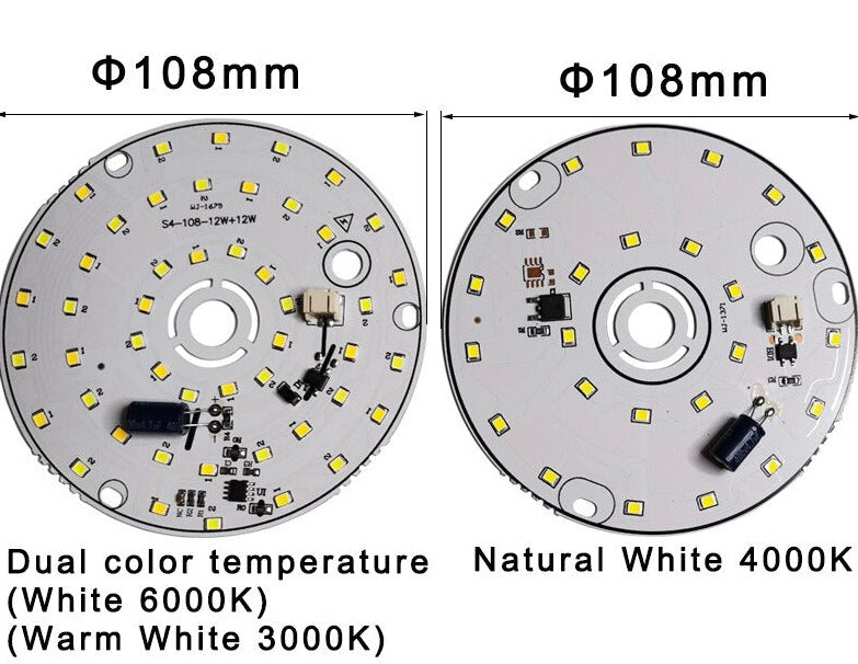 LED Bulb Lamp Chip 3W 6W 12W 18W AC 220V 240V Smart IC No Need Driver DIY Natural White For led downlight led Spotlight beads