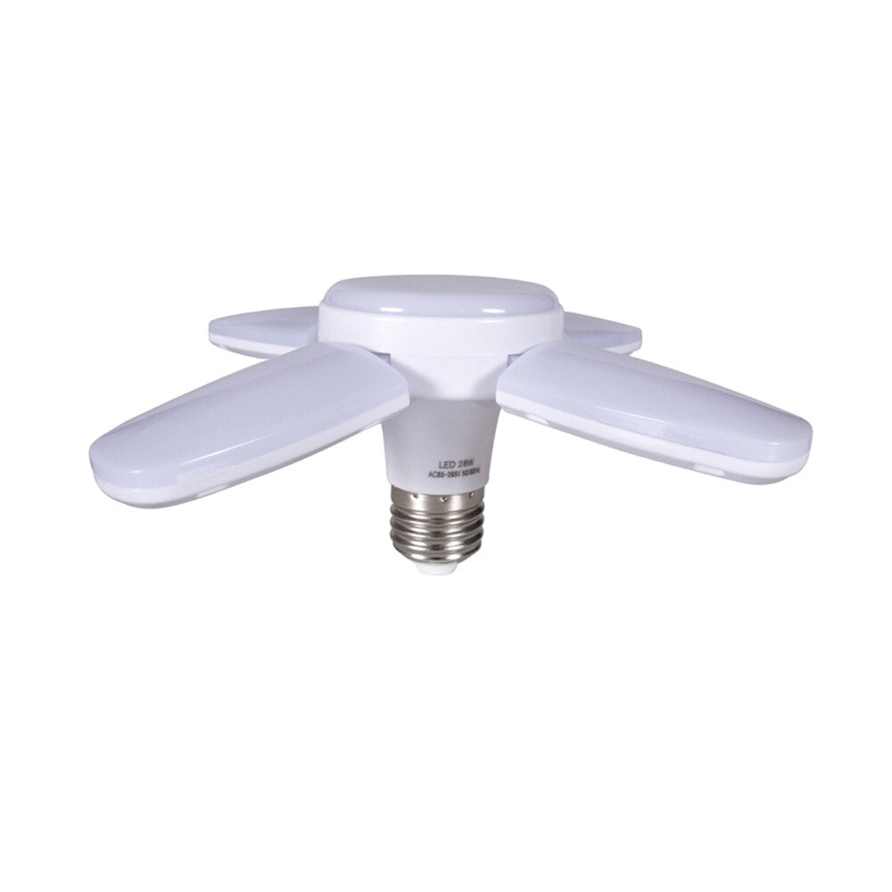 Led bulb light fan blade timing light foldable light AC85-265V 28W with remote control Lampada home living room garage lighting