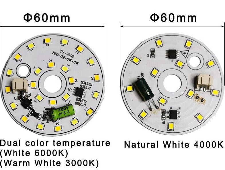 LED Bulb Lamp Chip 3W 6W 12W 18W AC 220V 240V Smart IC No Need Driver DIY Natural White For led downlight led Spotlight beads