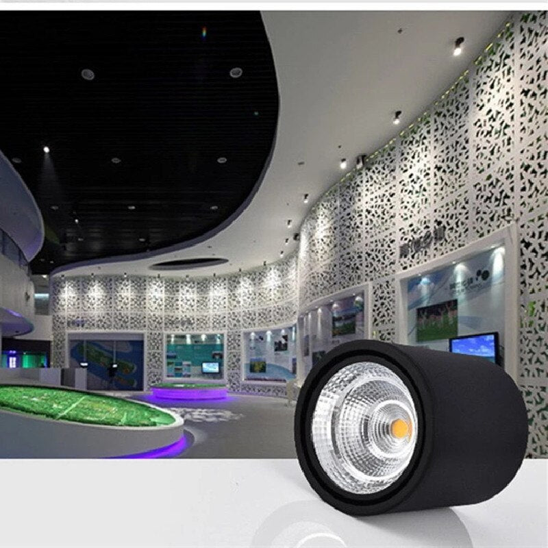 High Quality Rotating LED Downlight COB Surface Mounted Ceiling Lamp Chip 24W20W18W15W12W9W Adjustable Spot Light AC90-260V