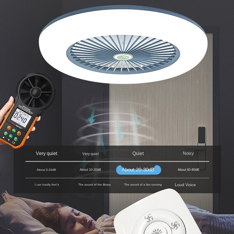 Smart Ceiling Fan Lamp With LED Light and Remote Control Chandelier Electric Roof Fans lighting Living Room 220 v Bedroom Home