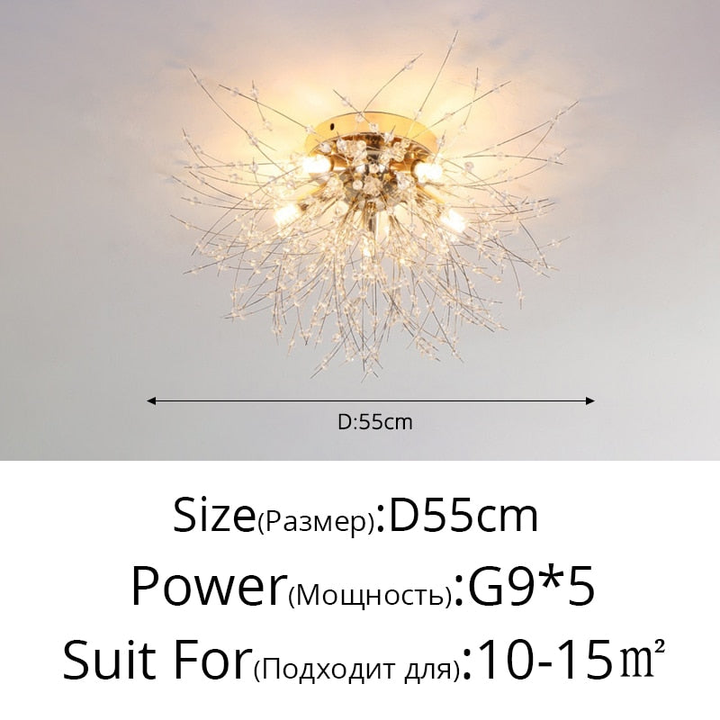 Nordic modern led chandelier Living bedroom dining room firefly chandelier Simple home intdoor lighting decoration ceiling lamps
