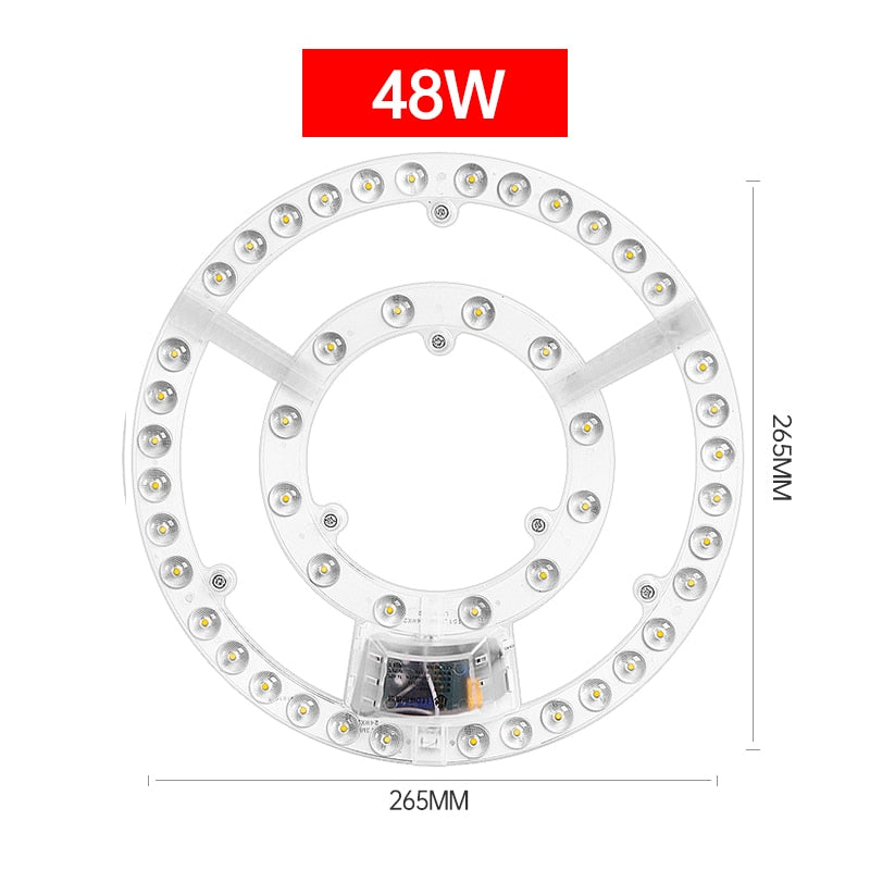 Led Panel Board Round Led Module Ceiling Lights Dimmable Panel 220V replacement Led For circle Lamp Ceiling Fan light magnet fix