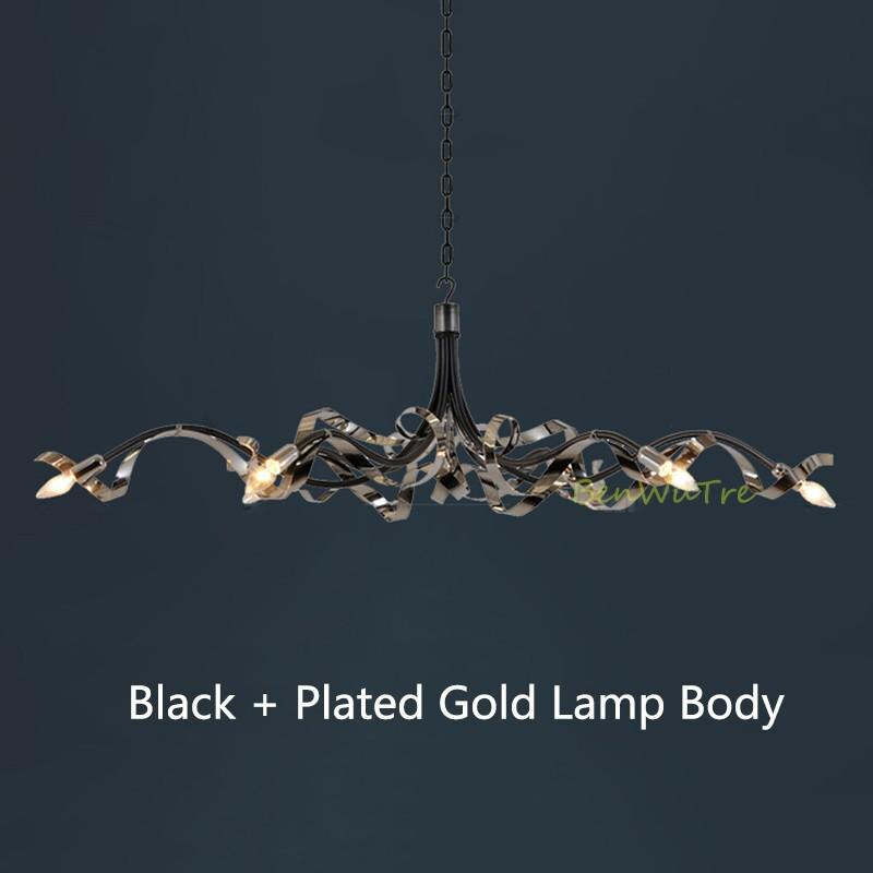 Living Room Postmodern Luxury LED Chandelier Lighting Novelty Dining Room Island Metal Bedroom Villa Lobby Home Art Hanging Lamp