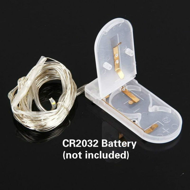 10pcs 5pcs Copper Wire LED String Lights Holiday Fairy Lights Garland Christmas Tree Decors Wedding Party DIY Natal Navi dad 2021