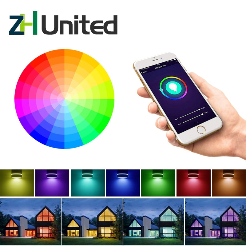 9W LED Downlight WiFi Smart Tuya APP Dimming Round Spot RGB Changing Warm Cool Music light Lamp Work with Alexa/Google Home