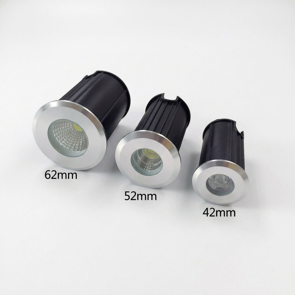 IP68 3W 1W LED Underground Spotlight Ground Garden Path Floor Lamp Outdoor Underground Buried Yard Lamp Landscape Light 85-265V DC12