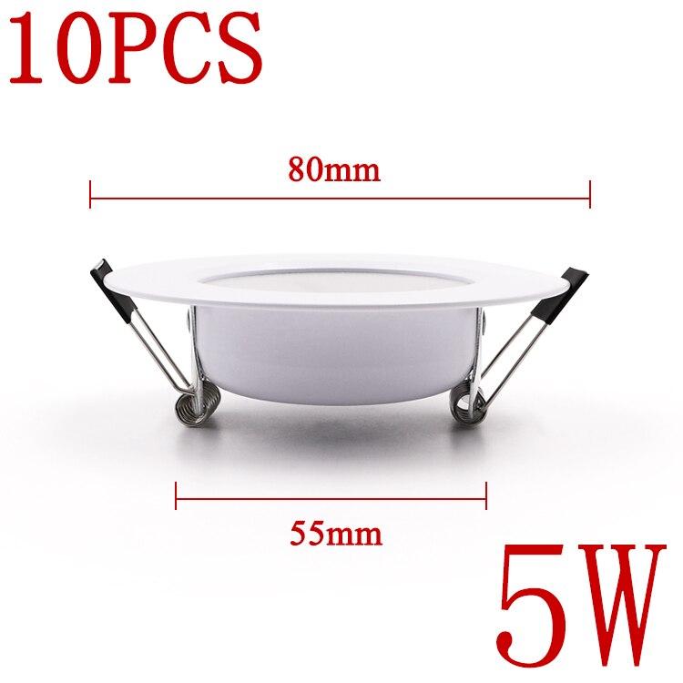 10PCS LED Downlight Ceiling 5W 7W 9W 12W 15W Warm white/cold white led light AC 220V 230V 240V