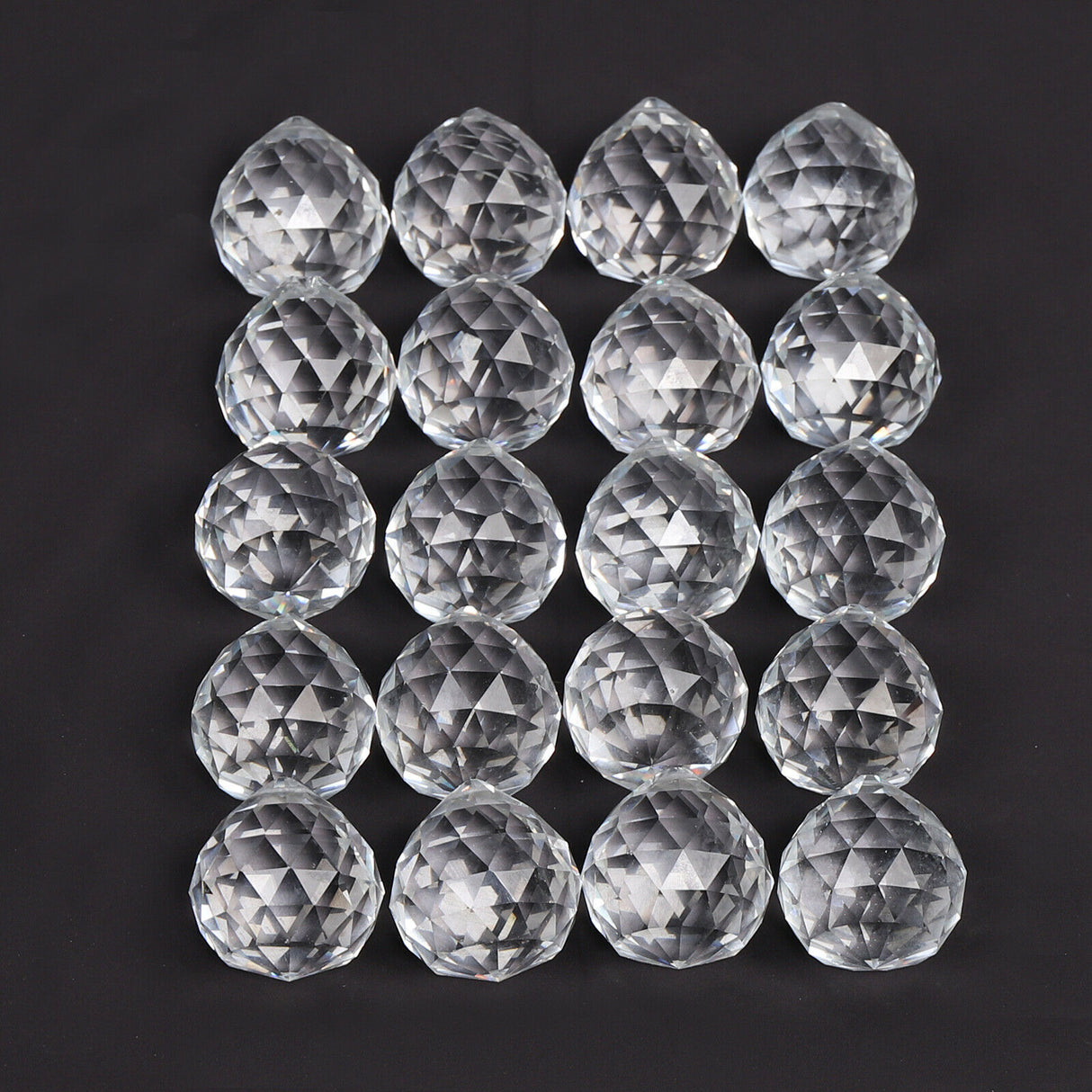 Modern K9 Translucent Crystal Chandelier Circle Ring Flush Mount Hanging Ceiling Light for Living Dining Bedroom