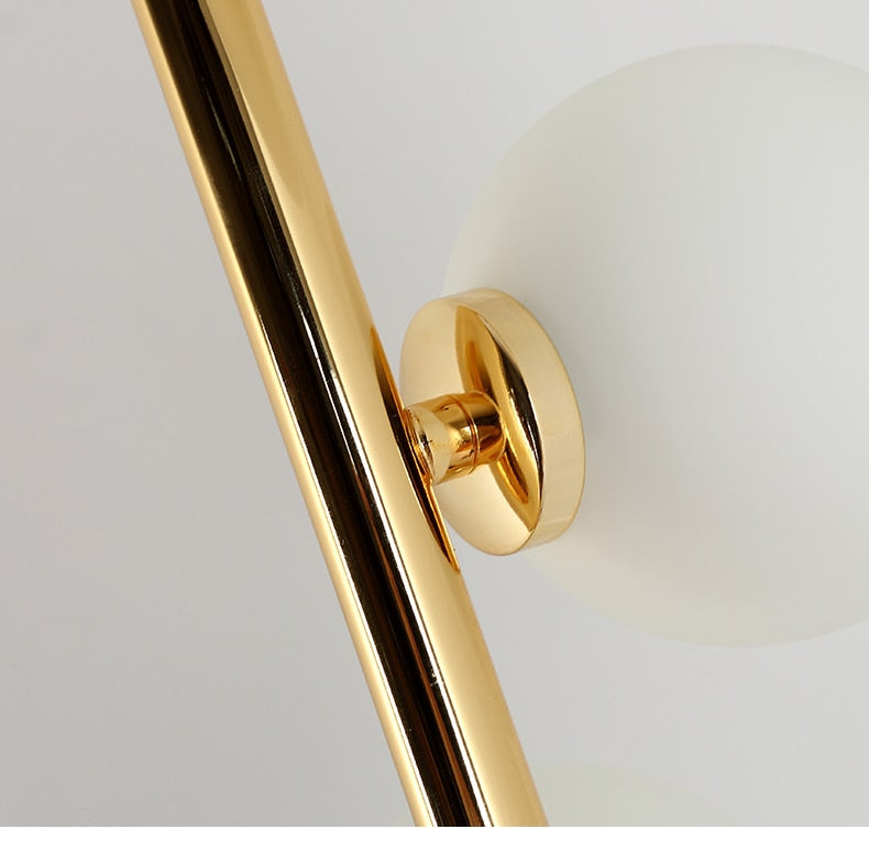 Modern Led Floor Lamps for Living Room Glass Ball Standing lampes Gold Light Bedroom luminaire Home Decor Lighting Fixtures