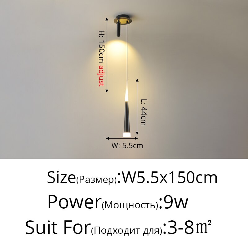 Novelty Nordic Led Pendant Lights For Living Room Bedroom Bedside Bar Wall Decor Lighting Geometry Hanging Lamps Kitchen Fixture