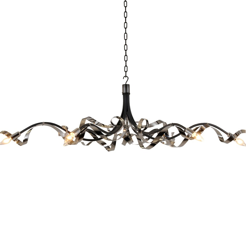 Living Room Postmodern Luxury LED Chandelier Lighting Novelty Dining Room Island Metal Bedroom Villa Lobby Home Art Hanging Lamp