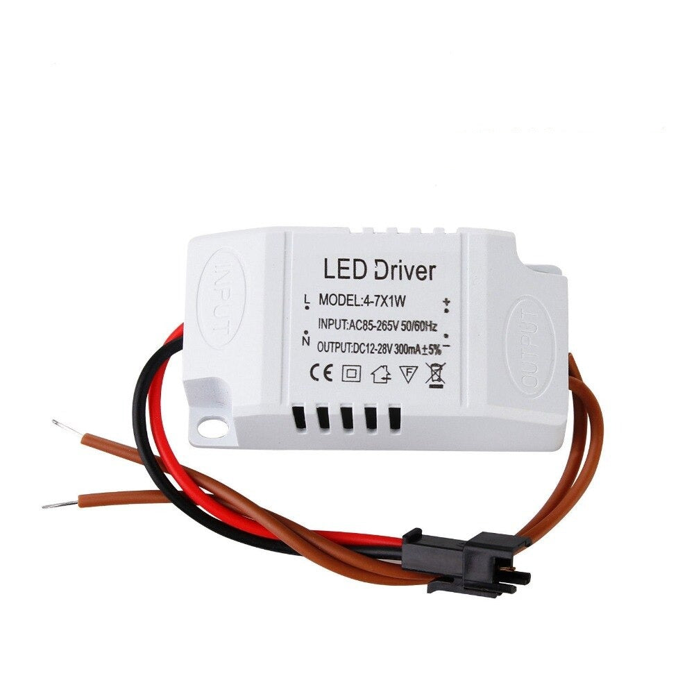 1-3W 4-5W 4-7W 8-12W 18-24W 300mA Power Supply Light Transformer LED Constant Driver 85-265V for LED Ceiling Downlight Lighting