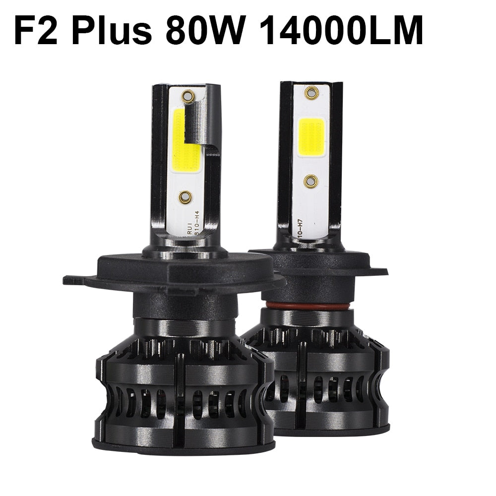 80W 14000LM Car Haedlight H4 H7 H1 LED H8 H9 H11 4300K 5000K 6500K 8000K 25000K Auto fog Light 80W 16000LM 12V LED Bulb