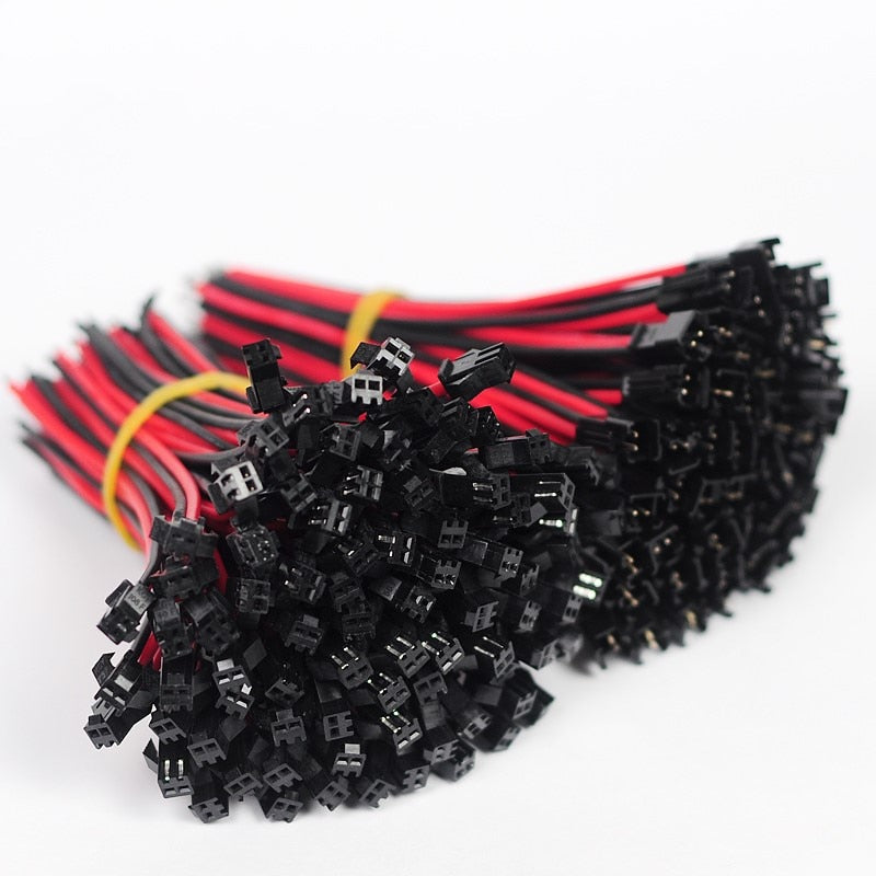 10Pair JST SM2.54 2.54mm Pitch 2P 3P 4P-8P Male to Female Plug Terminal Wire Connector Terminal for LED Downlight Ceiling Lamp