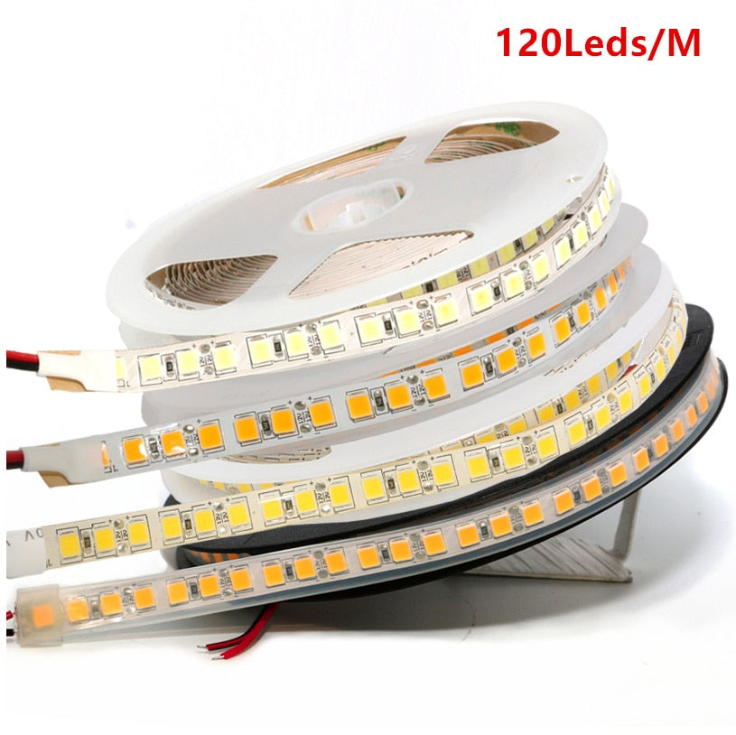 Waterproof LED Strip Light 5054 SMD 300/600 Leds Flexible LED Tape DC 12V For Indoor Kitchen Warm White Brighter Than 5630 5050