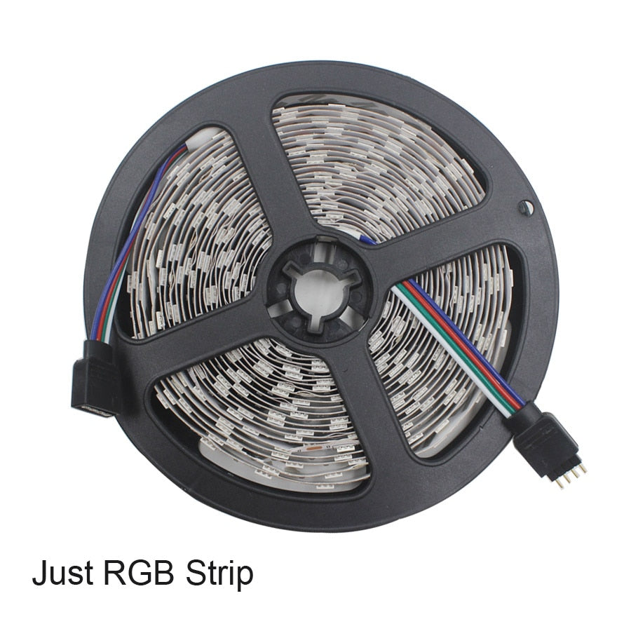 RGB LED Strip Waterproof Ribbon RGB LED Light SMD5050 5M 10M LED Flexible Stripes DC12V, RGB LED Tape Full Sets LED Kit