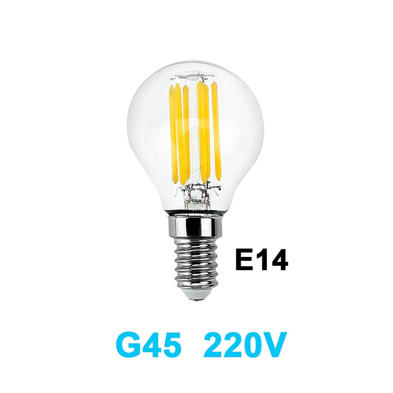 Gitex Antique LED E27 Bulb Retro Lamp 220V 2W 4W 6W 8W LED Filament Light E14 Glass Ball Bombillas LED Bulb Edison Candle Light