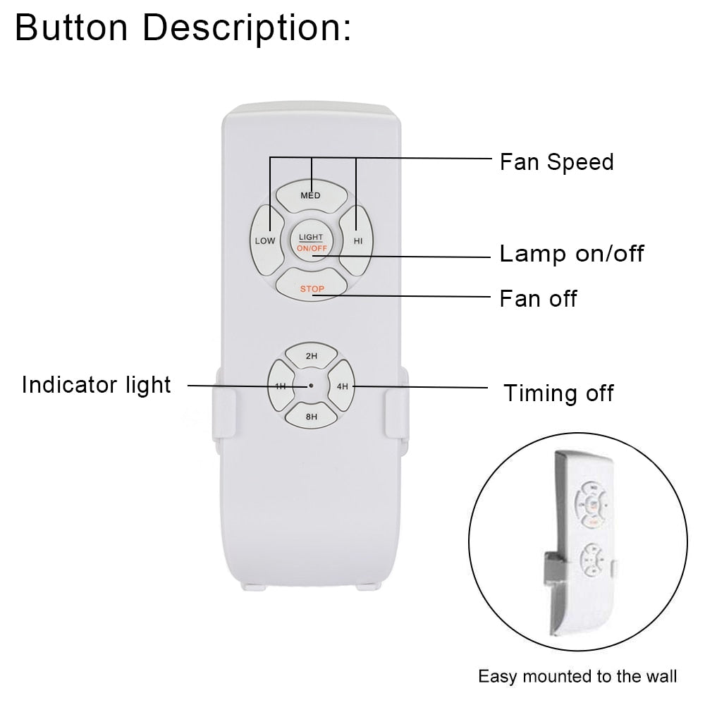 Wi-fi Fan Light Smart Switch Ceiling Fan Light Adjustable Fan Speed Controller for Alexa Google Home