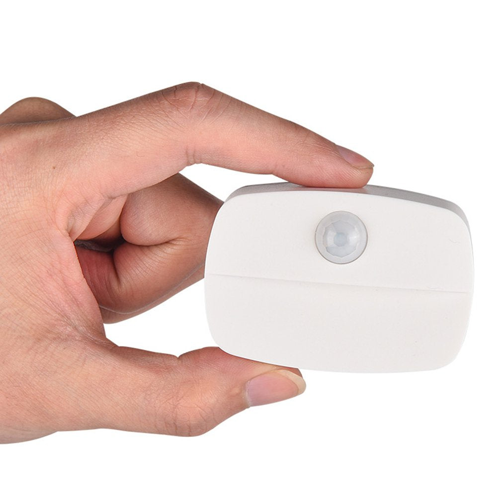 Smart Motion Sensor Battery Powered LED Night Light Human Body Induction For Home Bed Kitchen Cabinet Wardrobe Wall Lamp