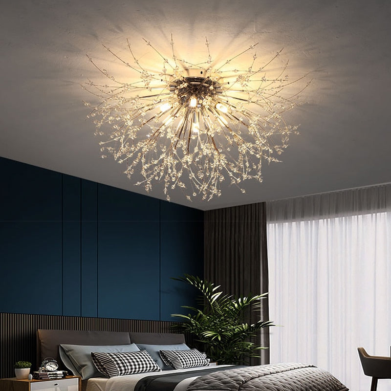 Nordic modern led chandelier Living bedroom dining room firefly chandelier Simple home intdoor lighting decoration ceiling lamps
