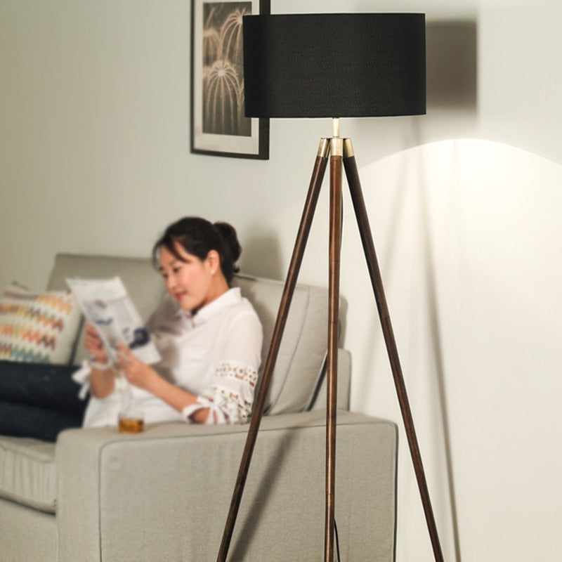 Floor lamp living room simple modern creative LED floor lamp Nordic American home design triangle vertical table lamp