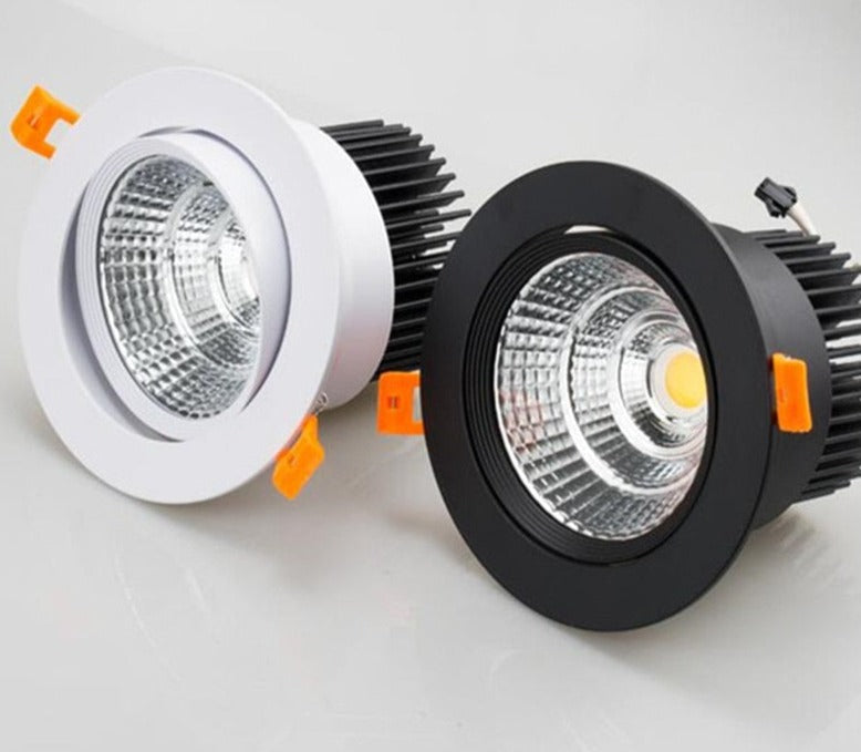 Dimmable AC90V-260V 5W7W9W12W15W18W20W LED Downlights Epistar Chip COB Recessed Ceiling Lamps Spot Lights For Home illumination