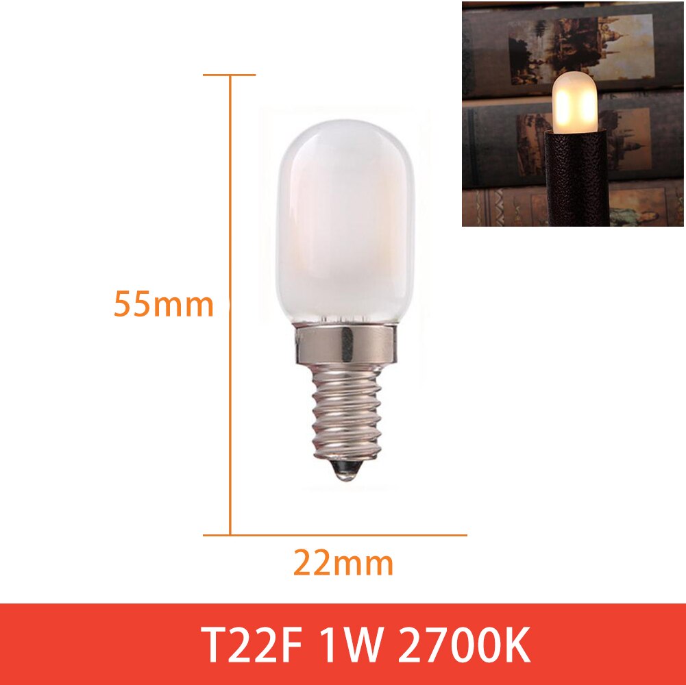 Ganriland Edison Led Candle Light Bulb E12 E14 Effect Dimmable Bulb C7 0.5W T22G 1W Home For Decor Lighting Ampoule Candle Bulb