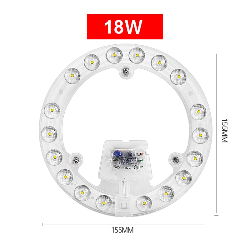 Led Panel Board Round Led Module Ceiling Lights Dimmable Panel 220V replacement Led For circle Lamp Ceiling Fan light magnet fix