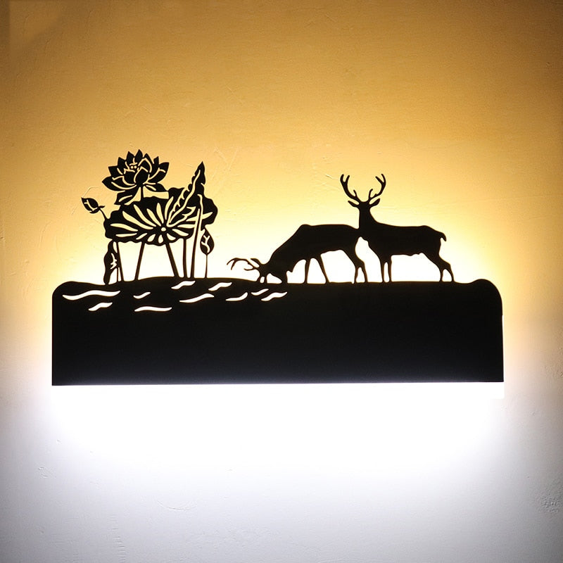 Elephant Decoration LED Wall Lamps Bedroom Animal Nordic Modern Living Room Fixture Indoor Lighting Sconce Floor Lamp Minimalist