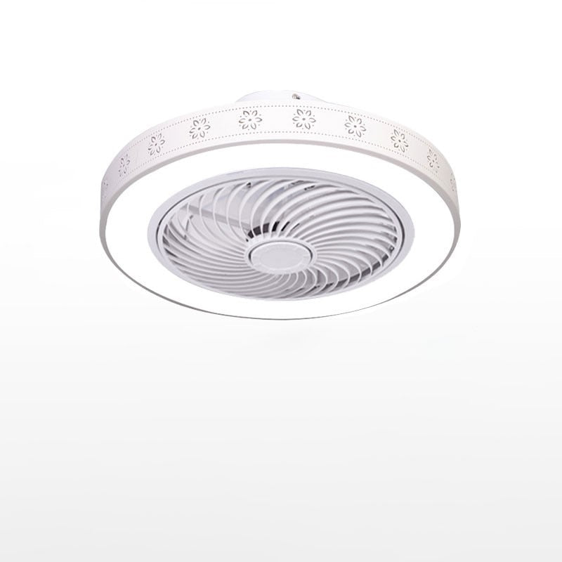 Smart Ceiling Fans with Lights APP+Remote Control White Painted Iron Acrylic Fan Light Dimmable Bedroom Living Room Fan Lamp