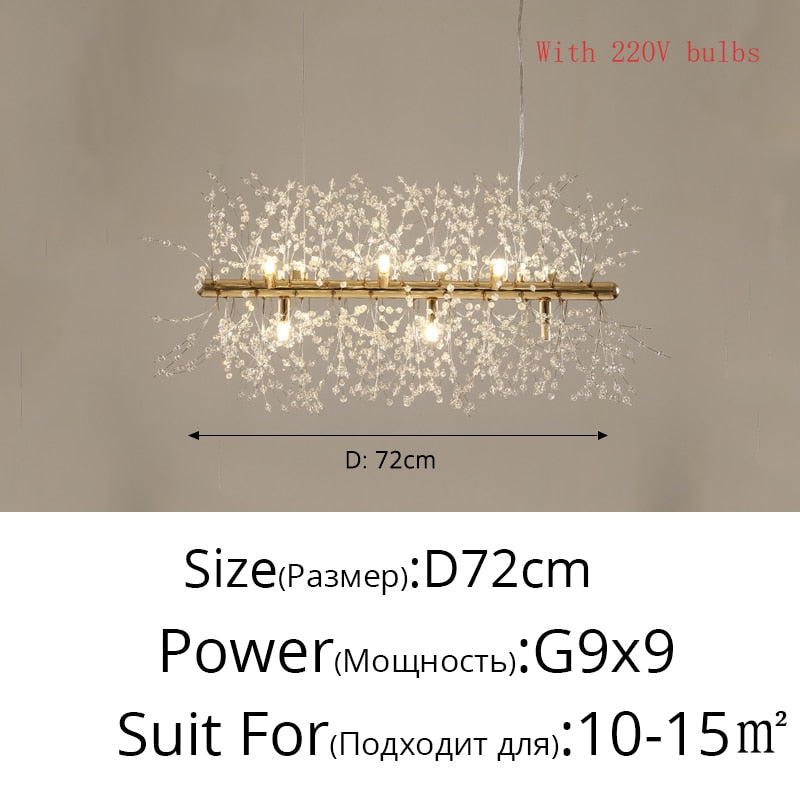 Nordic modern led chandelier Living bedroom dining room firefly chandelier Simple home intdoor lighting decoration ceiling lamps