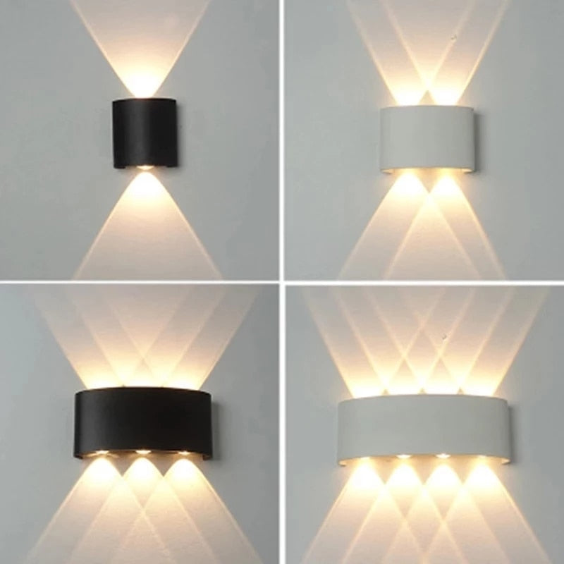 2W 4W 6W 8W 10W 12W LED Wall Light Outdoor Waterproof Modern Nordic style Indoor Wall Lamps Living Room Porch Garden Lamp