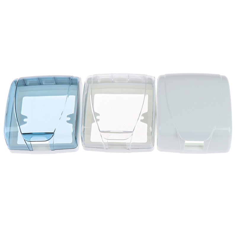 86 Type Light Panel Socket Doorbell Flip Cap Cover Clear Bathroom Kitchen Accessory Plastic Wall Switch Waterproof Cover Box