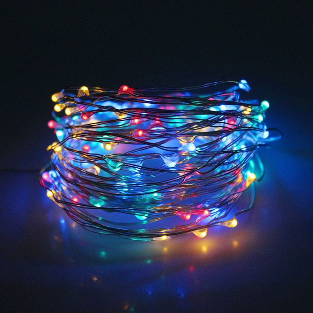 Solar LED Light Outdoor Garden Waterproof Fairy Garland String Lights Christmas Party Solar Power Lamp Decoration 12/22/32/42 M