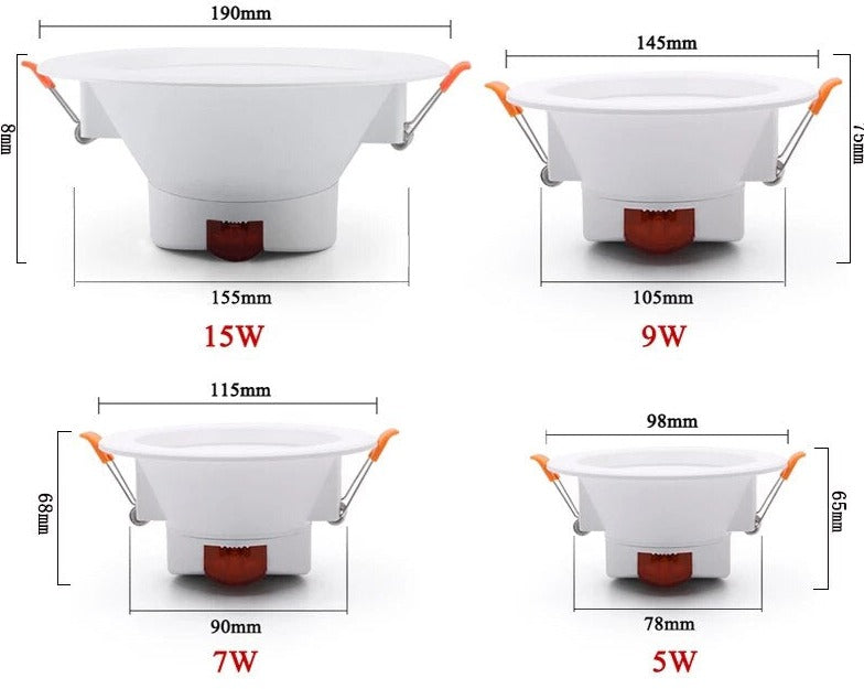 LED Downlight Wi-Fi TUYA Smart Life Dimming Spot Bluetooth lamp 7W 9W 15W RGB Change Warm Cool light Work with Alexa Google Home