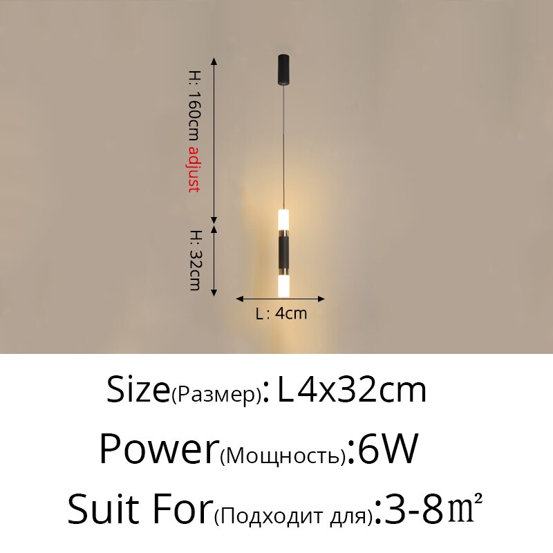 Novelty Nordic Led Pendant Lights For Living Room Bedroom Bedside Bar Wall Decor Lighting Geometry Hanging Lamps Kitchen Fixture