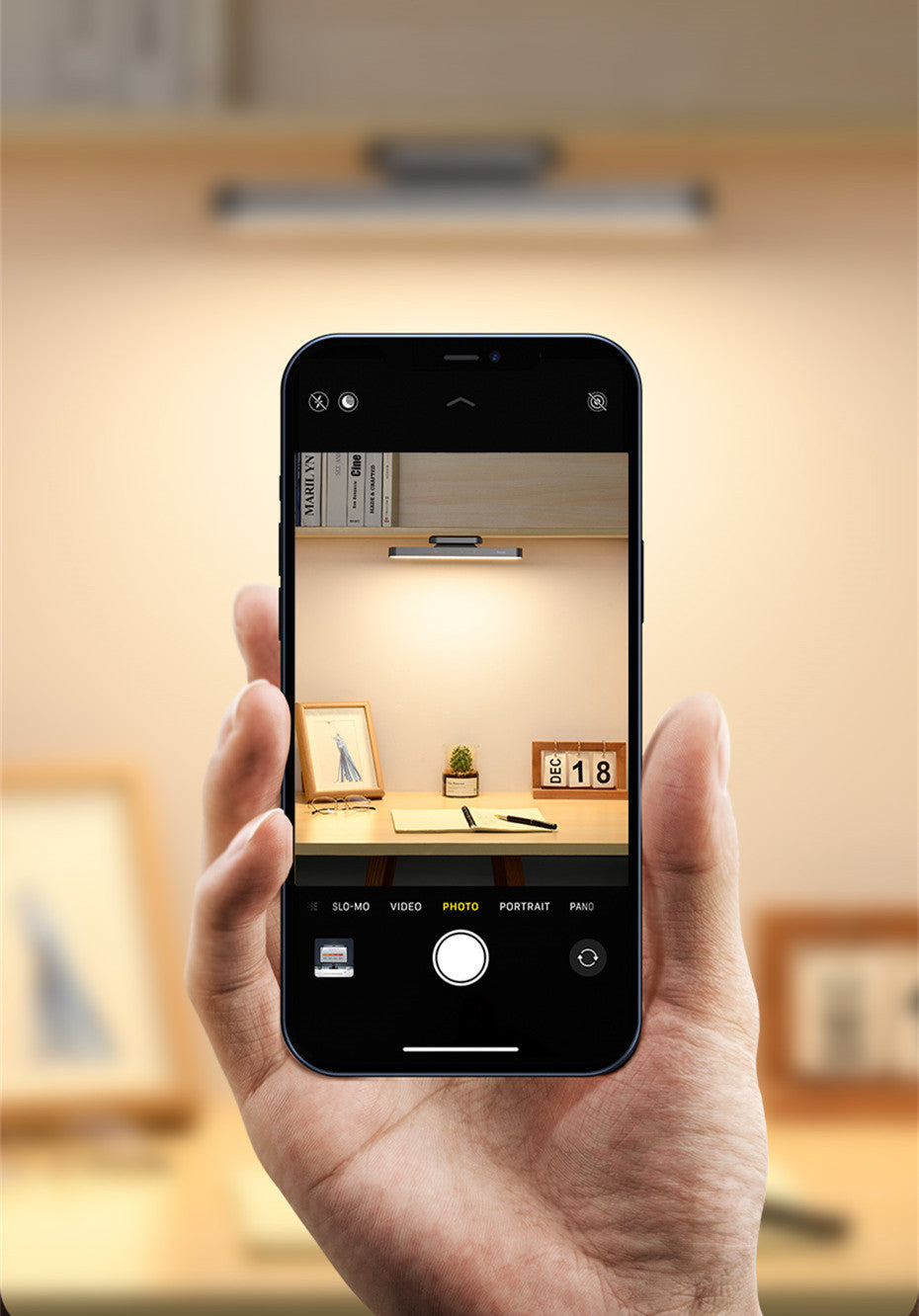 Hanging Magnetic LED Table Lamp, Dimming Desk Lamp Rechargeable Cabinet Light For Bedroom Kitchen