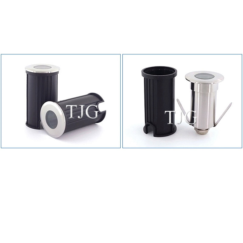 outdoor led focus recessed spotlight IP67 1W 3W Waterproof LED Deck Step Stair Underground ground Garden Light Wall Floor Lamp