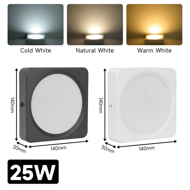 LED Down Light Spot LED Downlights Spotlight Lights Surface Mounted 220V 5W/10/15/25W Lamp Indoor Kitchen Ceiling Living Bedroom