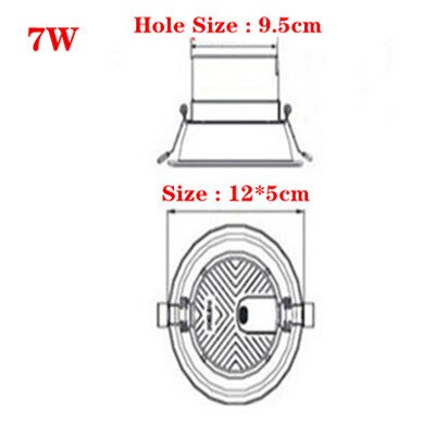 LED Downlight 5W 7W 12W 18W Round Recessed Lamp LED Ceiling Lamp 220V 230V 240V Led Bulb Bedroom Kitchen Indoor Lighting