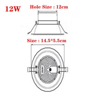 LED Downlight 5W 7W 12W 18W Round Recessed Lamp LED Ceiling Lamp 220V 230V 240V Led Bulb Bedroom Kitchen Indoor Lighting