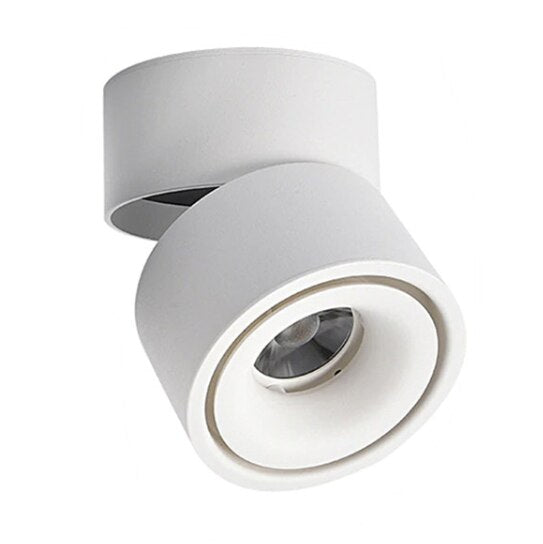 LED Downlights Surface Mounted COB Ceiling Lamps Dimmable 10W 12W 15W 18W Foldable 360° Rotatable Background Track Spot Light