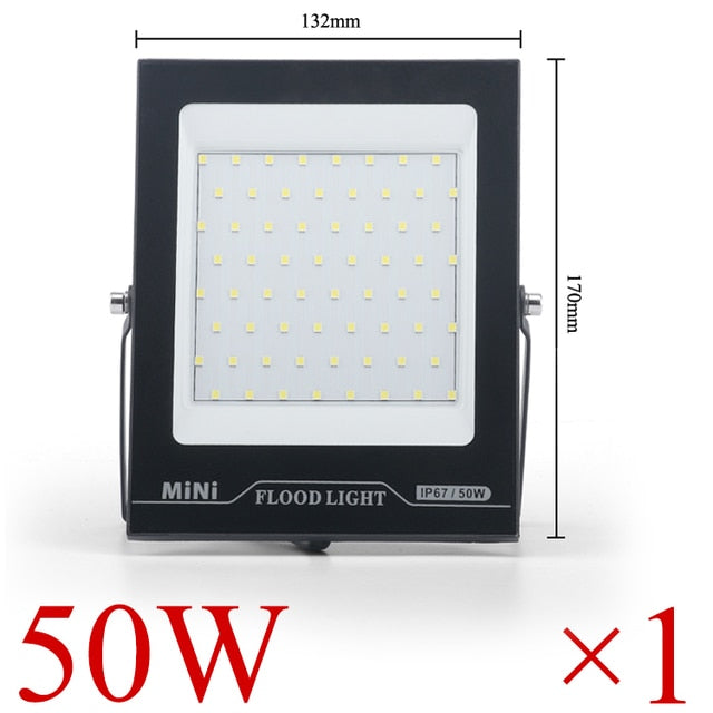 LED Flood Light IP67 Waterproof 220V 10W 20W 30W 50W 100W 150W 200w Outdoor Garden Projector Lighting Spotlight Wall Flood Lights