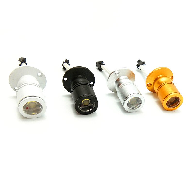 LED Mini 3W Spotlight Cabinet Light DC 12V Downlight Jewelry Showcase Lamp Include Led Driver AC85-265V 360 Adjustable angle