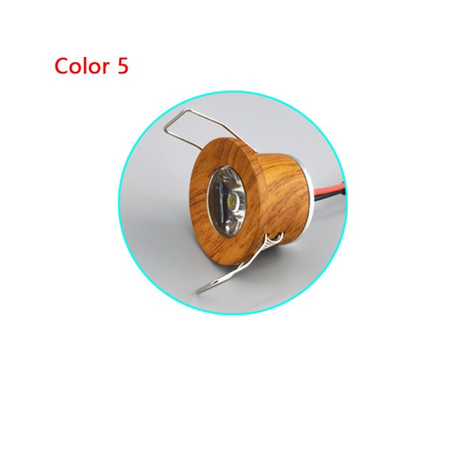 LED Recessed Ceiling Spot Light Wooden Frame Mini Downlights 1W 3W 28mm Cut Hole Size 100lm 110V-220V DC12V Under Cabinet Lamp