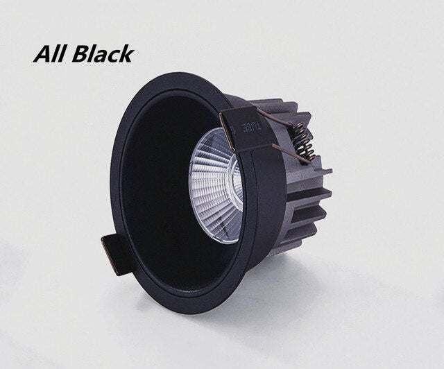 LED Round Light Dimmable Cob Downlights Recessed Indoor Lighting AC110V 220v 9w 15w Ceiling Led Spot Lights Lamp Bedroom Hotel